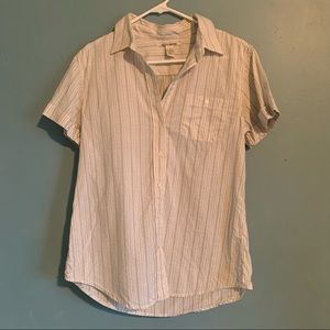 💜 Lucky Brand Button Up Short Sleeve Shirt S